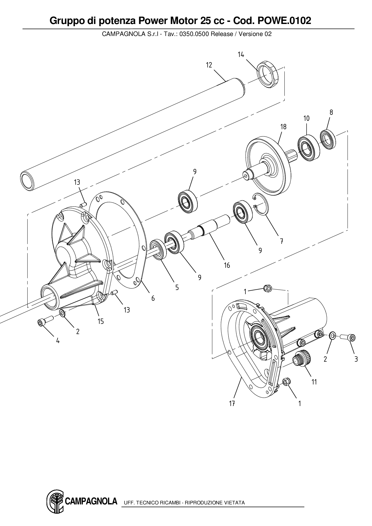 POWE.0102_Gruppo di potenza Power Motor 25 cc